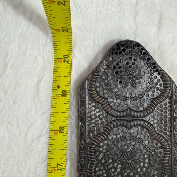 Copper Floral Iron Wall Sconce Candle Holders Set Of Two - Picture 7 of 8